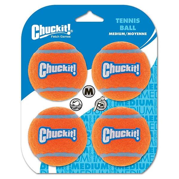 Chuckit! Tennis Balls Medium 4-pack in orange