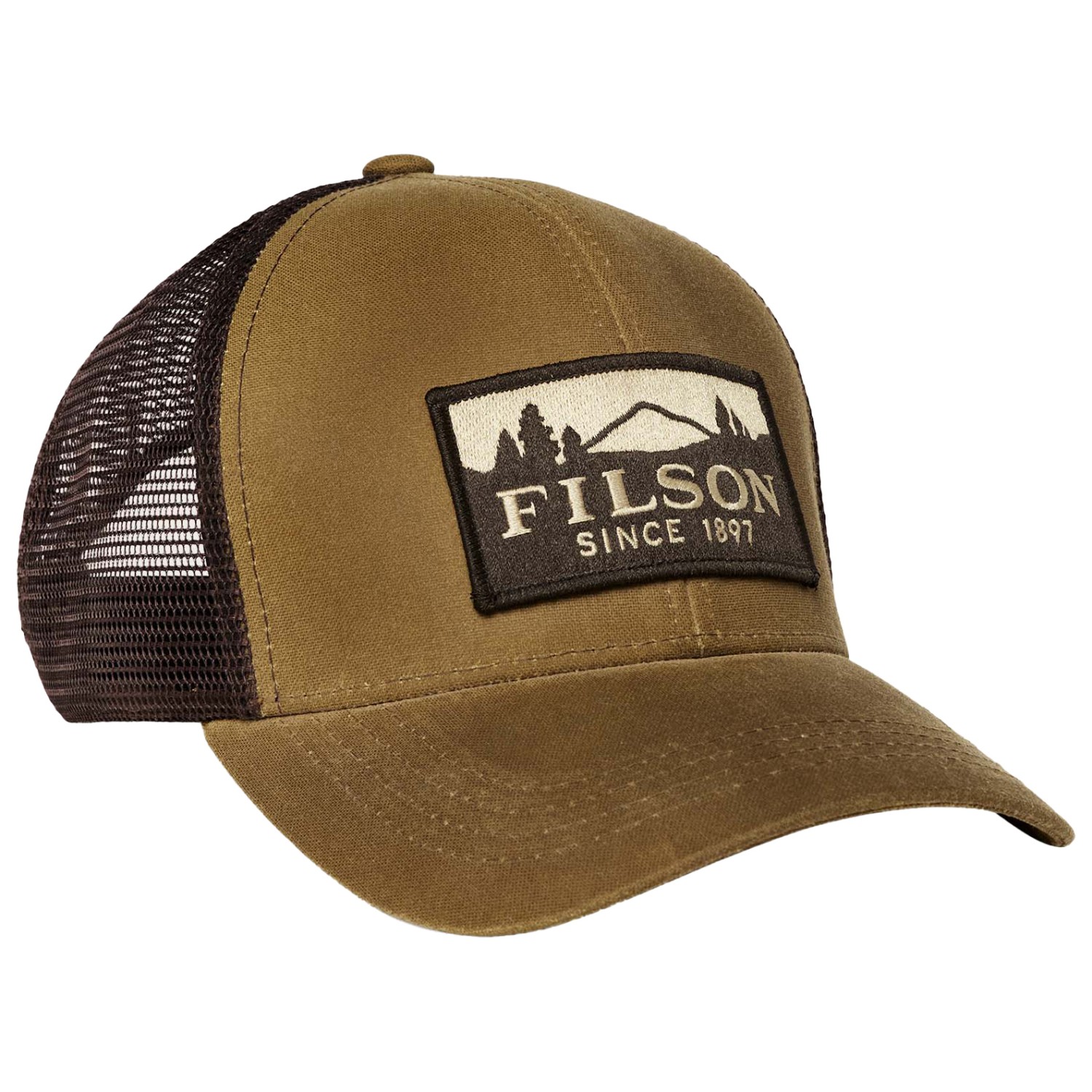 Filson Scenic Logger Mesh Cap in brown
