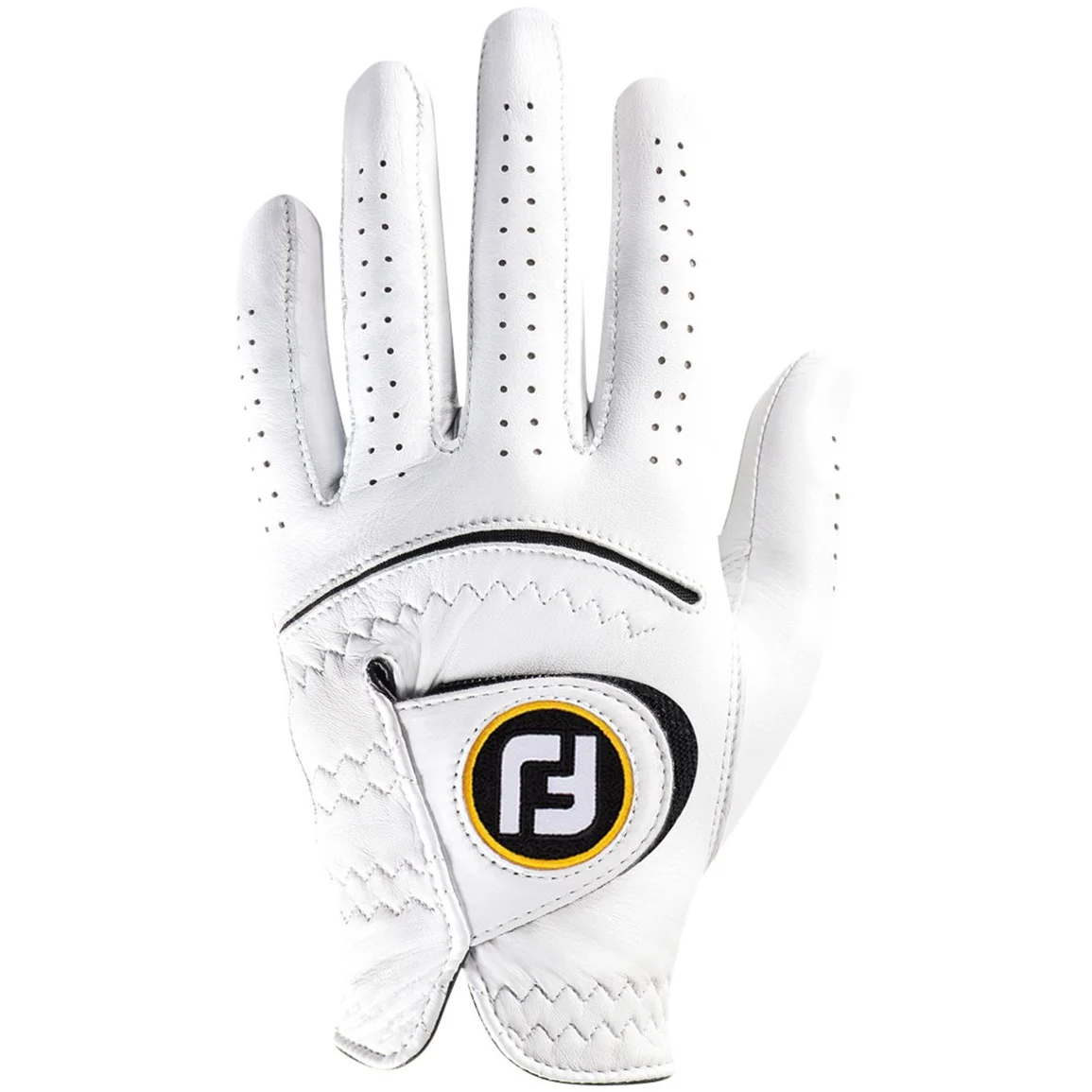 White FootJoy men's StaSof golf glove