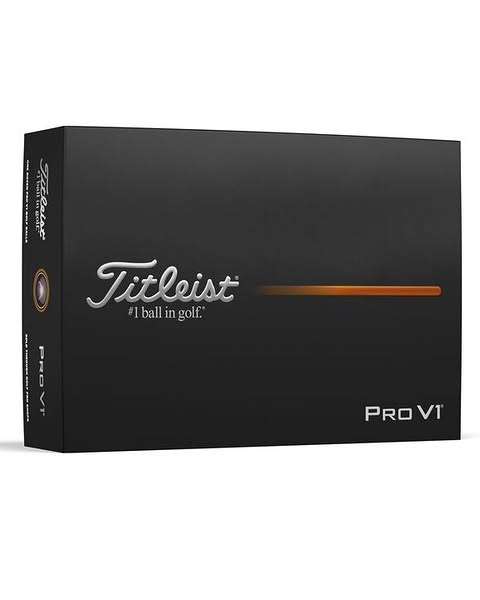 Titleist Pro V1 golf balls, black dozen box